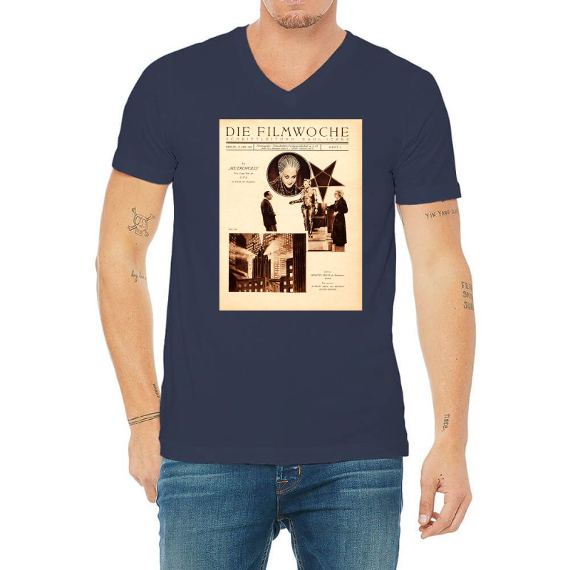 Metropolis 1927  Fritz Lang  Alternative Vintage Movie Poster Classic V-neck Tee | Artistshot