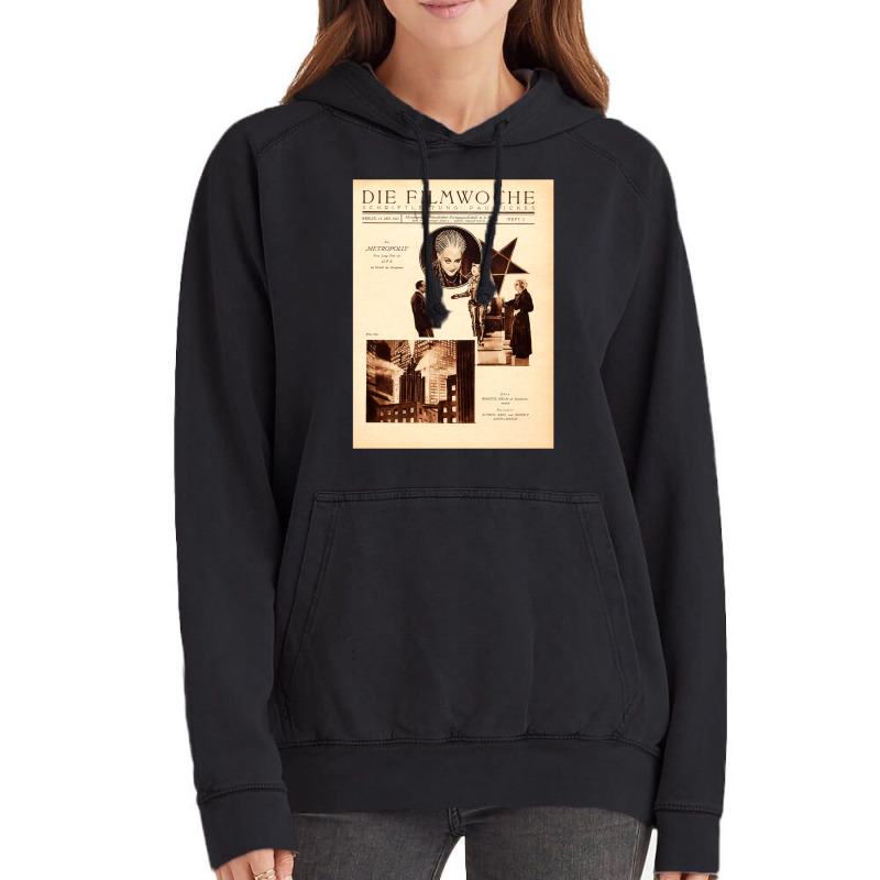 Metropolis 1927  Fritz Lang  Alternative Vintage Movie Poster Classic Vintage Hoodie | Artistshot