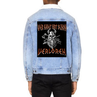 Who Kneel Has Been Lost Viking Sword Ax  Stars Cool Unisex Sherpa-lined Denim Jacket | Artistshot