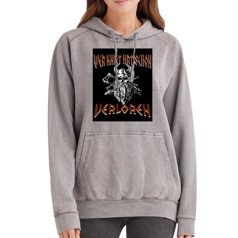 Who Kneel Has Been Lost Viking Sword Ax  Stars Cool Vintage Hoodie | Artistshot