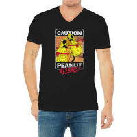 Trending Food Intolerance Caution Peanut Allergy Food Allergy V-neck Tee | Artistshot