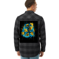 Wolf Viking Norse Mythology Ornate Wolves Odin  Blue Humor Flannel Shirt | Artistshot