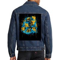 Wolf Viking Norse Mythology Ornate Wolves Odin  Blue Humor Men Denim Jacket | Artistshot