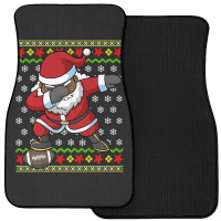 Limited Edition Football Dabbing Black African American Santa Christma Front Car Mat | Artistshot