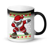 Limited Edition Football Dabbing Black African American Santa Christma Magic Mug | Artistshot