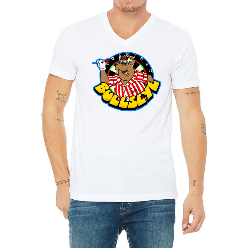 Bullseye Retro British Tv Game Show Jim Bowen V-neck Tee | Artistshot