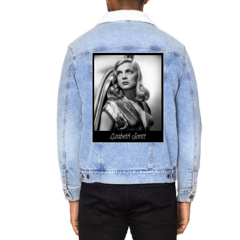 Lizabeth Scott Classic  Aesthetic Retro Unisex Sherpa-Lined Denim Jacket by mabreykantarg | Artistshot