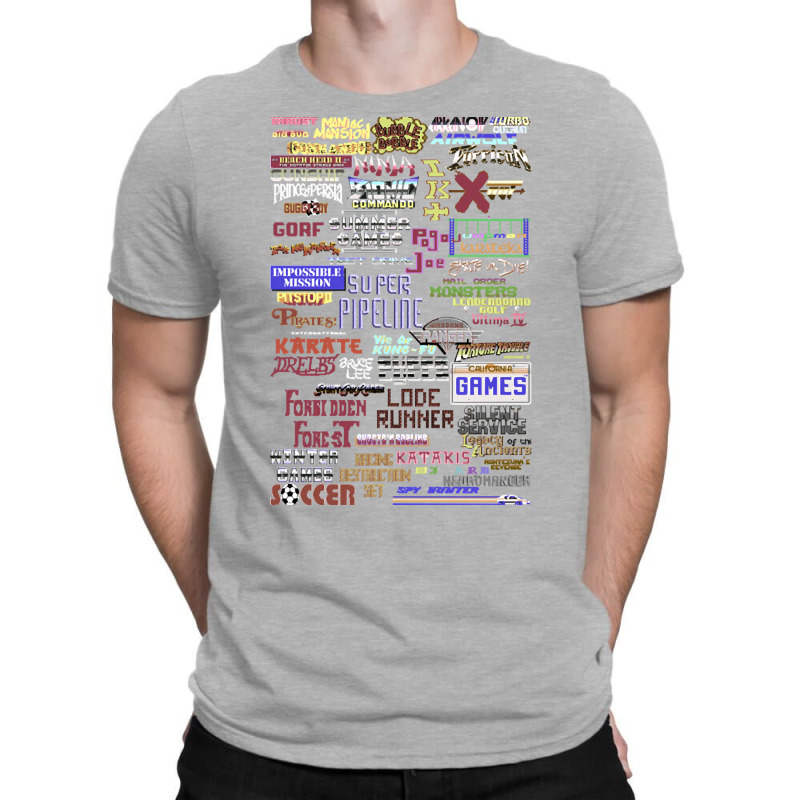 C64 Games Titles Screen T-shirt | Artistshot