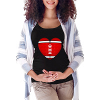 Limited Edition Football Heart Valentine's Day Boys Maternity Scoop Neck T-shirt | Artistshot