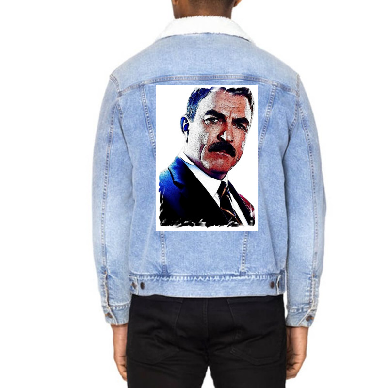 Frank Reagan Blue Bloods Poster Cool Unisex Sherpa-Lined Denim Jacket by devanperryh | Artistshot