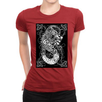 Fenrir Norse Mythology Wolf  Hippie Ladies Fitted T-shirt | Artistshot