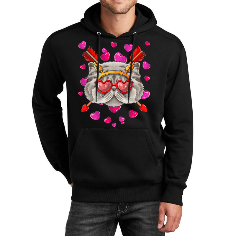 Persian Valentines Day T  Shirt Persian Valentines Day Cat Face Heart Unisex Hoodie | Artistshot