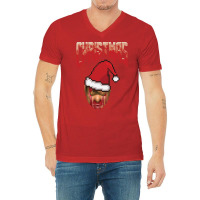 Christmas Doom V-neck Tee | Artistshot