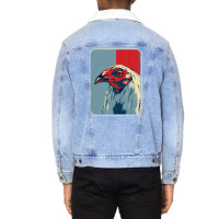 Vintage Cock Fight Game Fowl Unisex Sherpa-lined Denim Jacket | Artistshot