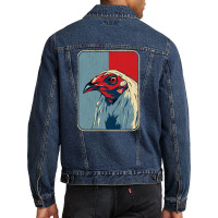 Vintage Cock Fight Game Fowl Men Denim Jacket | Artistshot