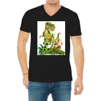 Gigantosaurus Giganto Amp 4 Kid Dinos Gigantosaurus Poster Boy V-neck Tee | Artistshot