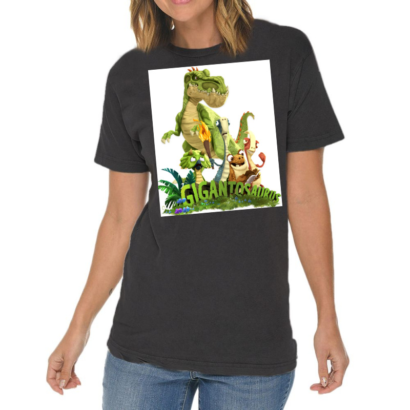 Gigantosaurus Giganto Amp 4 Kid Dinos Gigantosaurus Poster Boy Vintage T-Shirt by swailsknoppf | Artistshot