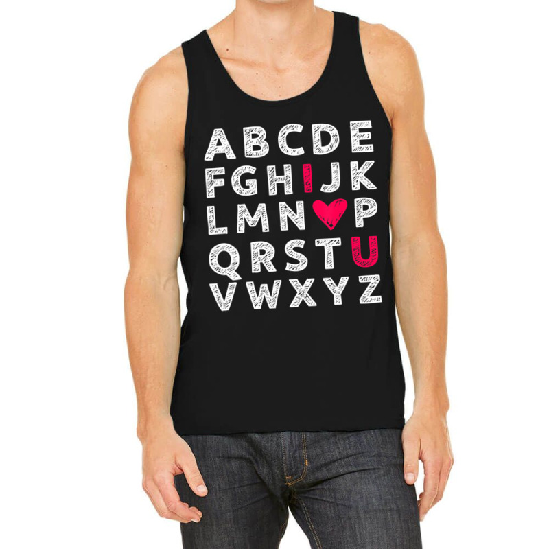 Hot Trend Happy Valentine's Day Cute Retro Teacher Alphabet Tank Top | Artistshot