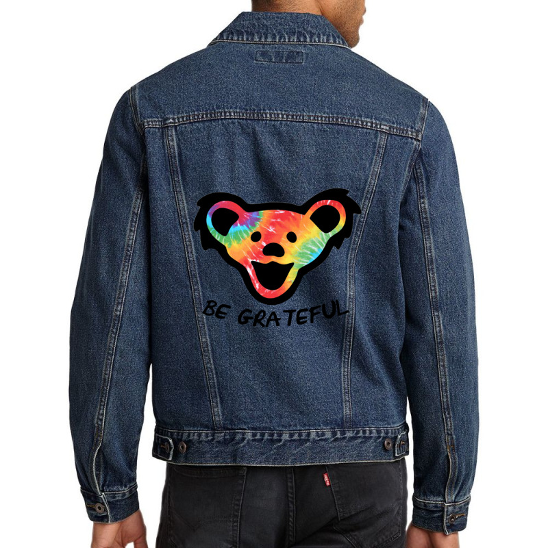 Dead Head X Dancing Bear X Be Grateful Men Denim Jacket | Artistshot