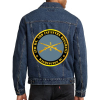 4th Bn 3rd Infantry Regiment - Washington Dc W Inf Branch Men Denim Jacket | Artistshot