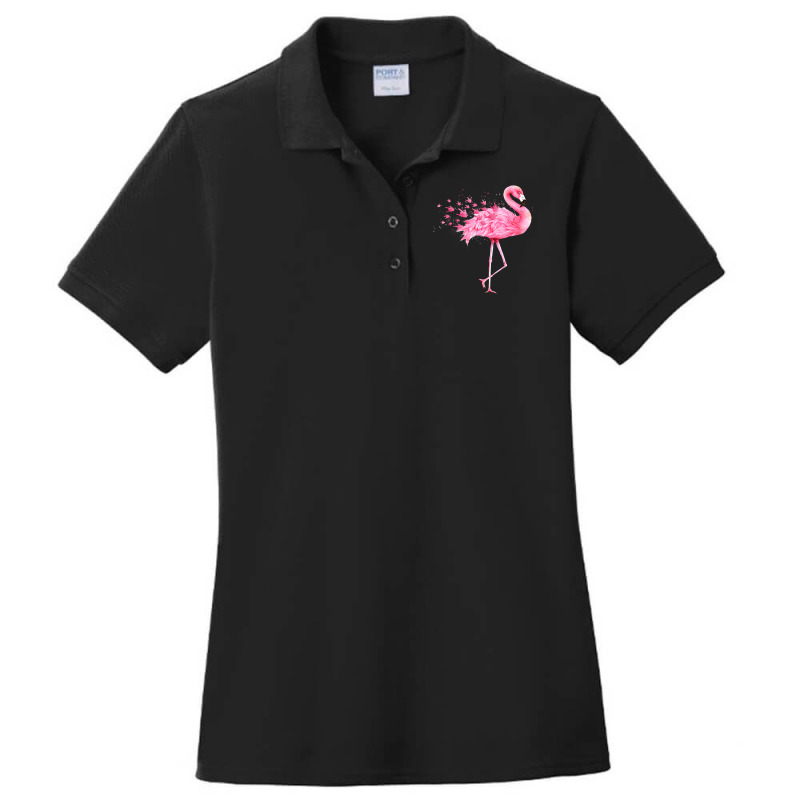 Flamingo Bird Cute Flamingo I Love You American Sign Language Animal L Ladies Polo Shirt by AURRADILLARD | Artistshot