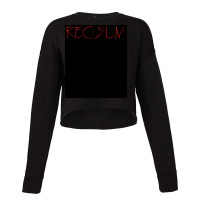 Redrum Minimalist Tv Amp Design Film Amp Tv Art Poster Cropped Sweater | Artistshot