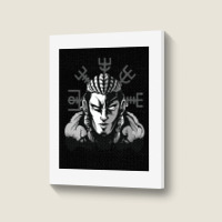 Nordic Norse Viking Warrior Woman  Boy Boy Portrait Canvas Print | Artistshot