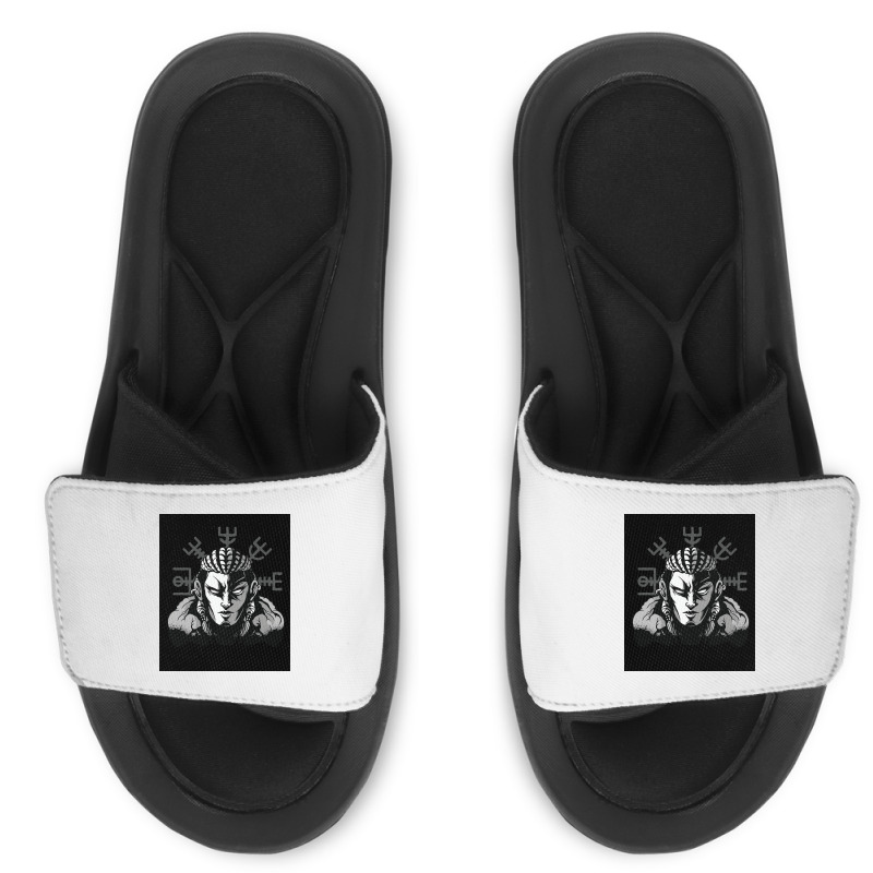 Nordic Norse Viking Warrior Woman  Boy Boy Slide Sandal | Artistshot