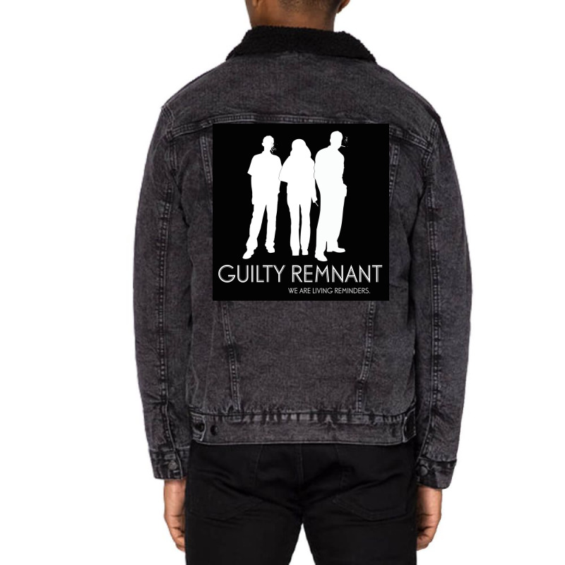 The Leftovers Guilty Remnant Poster Unisex Sherpa-Lined Denim Jacket by wifordlacruep | Artistshot