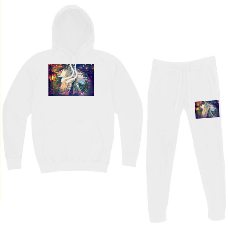 Owl Girl Viking Hunter Female Fighter  Hipster Nostalgia Hoodie & Jogger Set | Artistshot