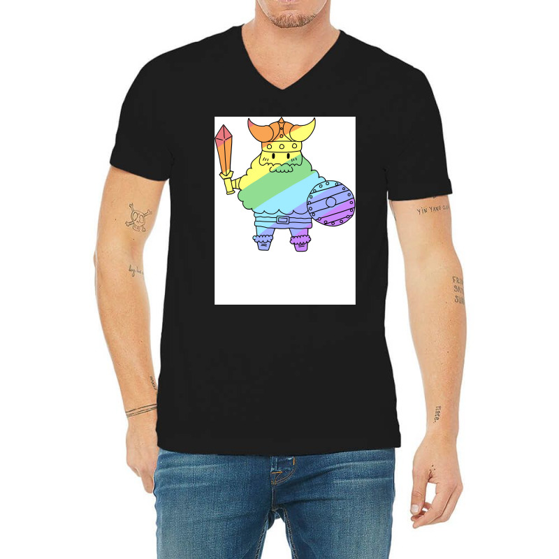 Pride Viking Classic  Girl Cool V-neck Tee | Artistshot