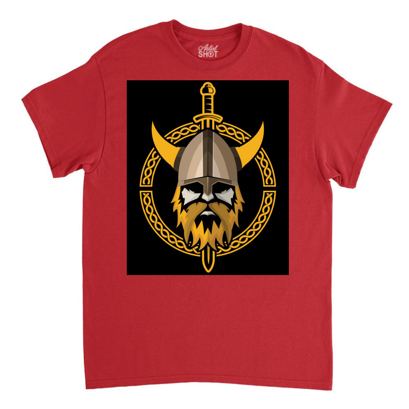 Proud Viking Warrior With Beard Helmet  Love Quote Classic T-shirt | Artistshot