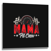 Limited Edition Race Car Birthday Party Racing Family Mama Pit Metal Print Square | Artistshot