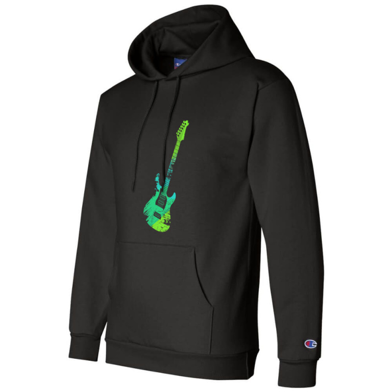 Guitar Gift Guitarist Musical Instrument Champion Hoodie by JeffAVanduyn | Artistshot