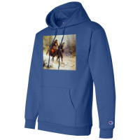 Skiing Birchlegs Crossing The Mountain With The Royal Child By Knud Be Champion Hoodie | Artistshot