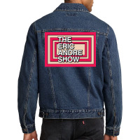 The Eric Andre Show Blast Sign Poster Hippie Men Denim Jacket | Artistshot