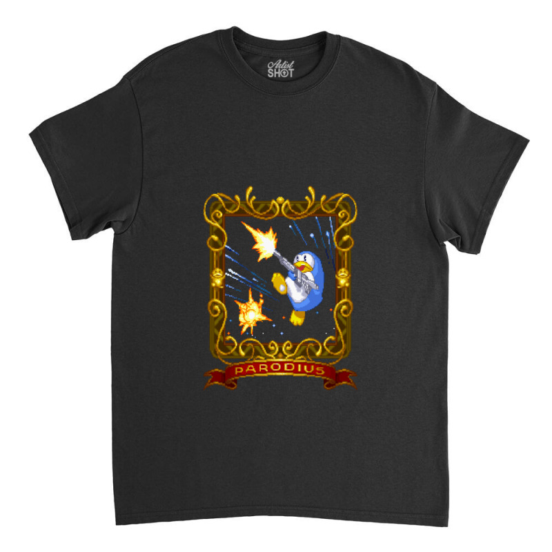 Parodius Penguin With A Machine Gun 1 Classic T-shirt | Artistshot