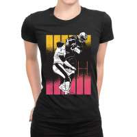 American Football Retro Vintage Ladies Fitted T-shirt | Artistshot