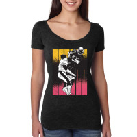 American Football Retro Vintage Women's Triblend Scoop T-shirt | Artistshot