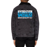 Hydration Specialist Waterboy Team Manager T Shirt Unisex Sherpa-lined Denim Jacket | Artistshot