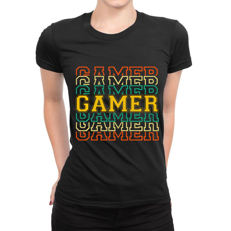 Hot Trend Gamer Video Game Player. Ladies Fitted T-Shirt by Kristina Ritchey | Artistshot