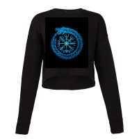 Vegvisir Jormungandr World Serpent  Boy Gift Cropped Sweater | Artistshot