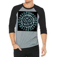 Valknut Wotansknoten Wikingerdreieick  Hipster Boy 3/4 Sleeve Shirt | Artistshot