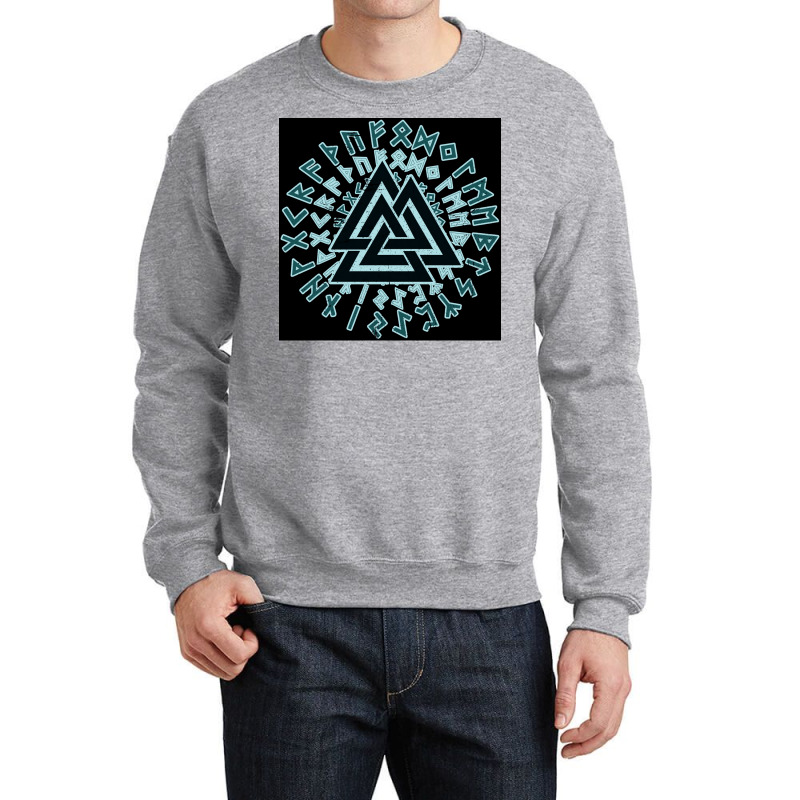 Valknut Wotansknoten Wikingerdreieick  Hipster Boy Crewneck Sweatshirt | Artistshot