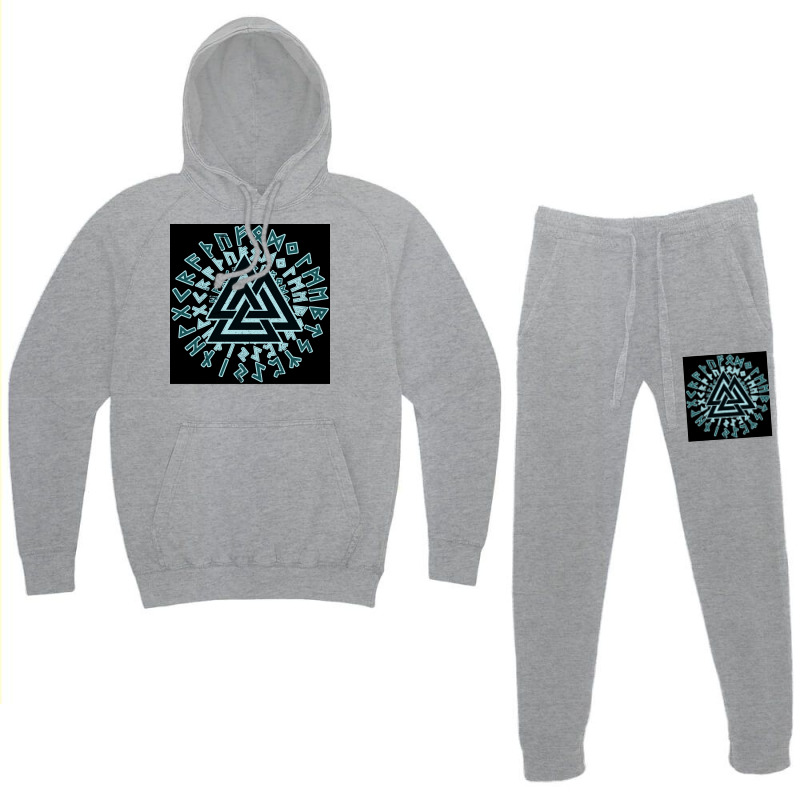 Valknut Wotansknoten Wikingerdreieick  Hipster Boy Hoodie & Jogger Set | Artistshot