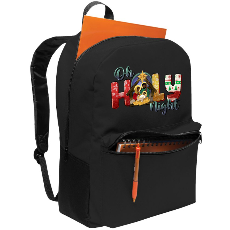 Oh Holy Night Black Holy Family Black Jesus Backpack | Artistshot