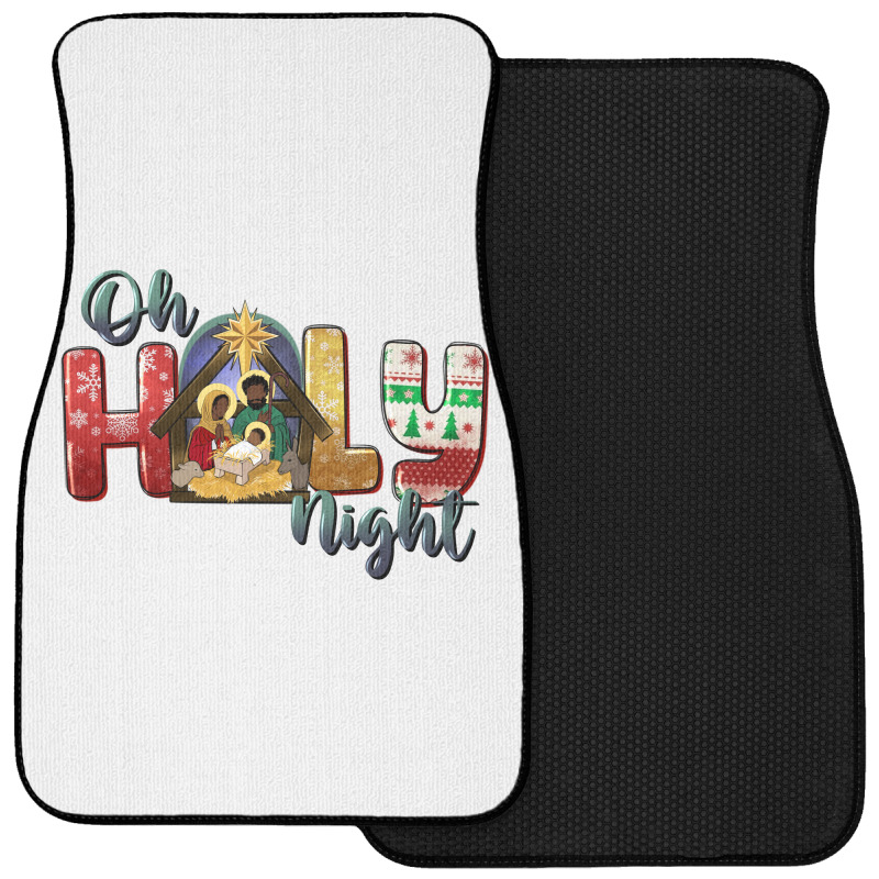 Oh Holy Night Black Holy Family Black Jesus Front Car Mat | Artistshot