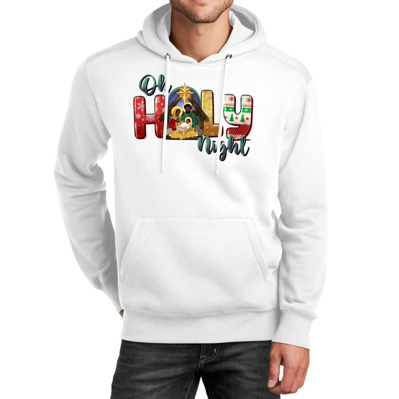 Oh Holy Night Black Holy Family Black Jesus Unisex Hoodie | Artistshot