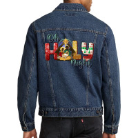 Oh Holy Night Black Holy Family Black Jesus Men Denim Jacket | Artistshot