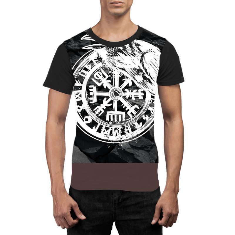 Vegvisir With Raven  Travel Graphic T-shirt | Artistshot